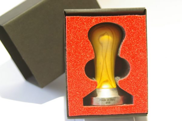 Tamper 58mm olive tree handle - Afbeelding 2